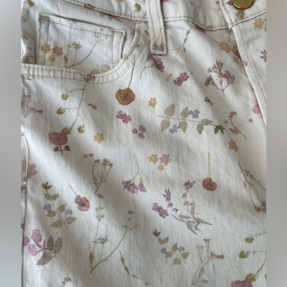 NEW Joe's Jeans The Scout Flower In Your Pocket Floral cropped cream jeans, 29 - Picture 7 of 13